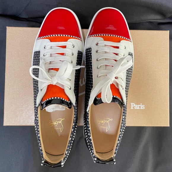 Christian Loubutin Mens Junior Orlato Low Top Sneakers Size 12 - Picture 5 of 8